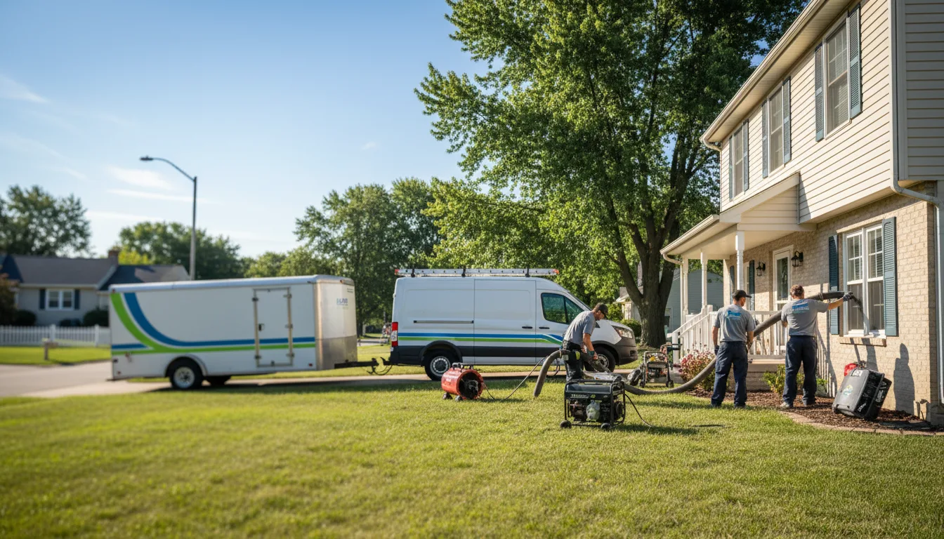 Flooded Basement Restoration And Cleanup With Repair in Topeka, IN near me